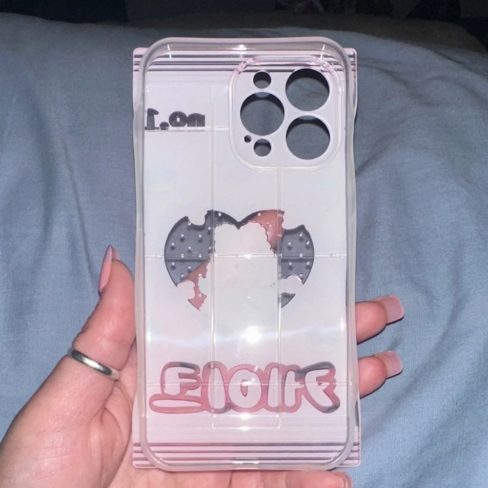 Pink Bunny Phone Case with Strawberry Design IPhone 14 Pro Max BNWT On The Case
